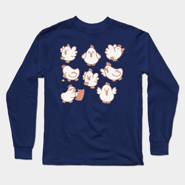 Chicken Nuggets Long Sleeve T-Shirt by sadsquatch